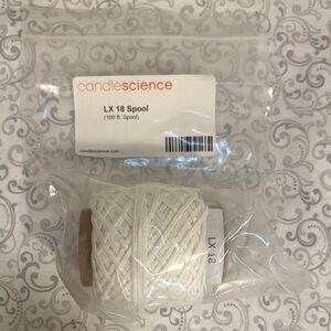 CandleScience LX 18 Spool Cotton Wick - White - PLEASE READ